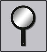MIRRORVANA Cute Double-Sided Hand Held Mirror with Handle, No Magnification - Barber Model