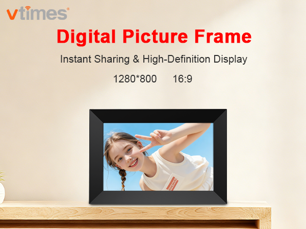 Digital Picture Frame-Black