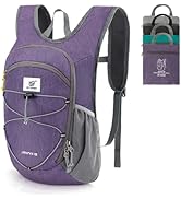 SKYSPER 15L Foldable Hiking Backpack Lightweight Packable Travel Daypack with Chest Strap Small O...