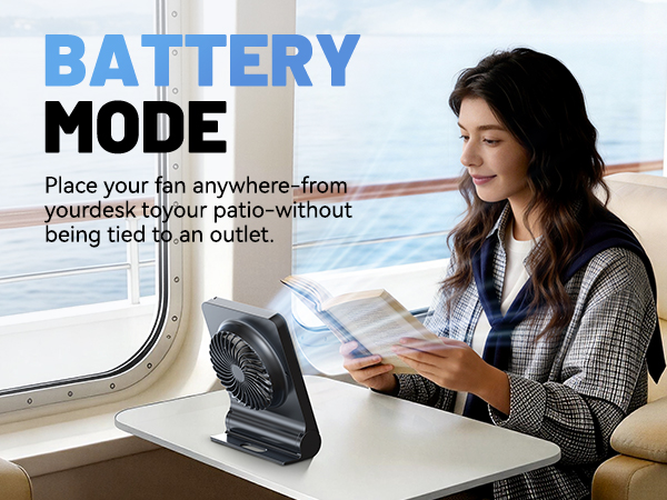 rechargeable desk fan