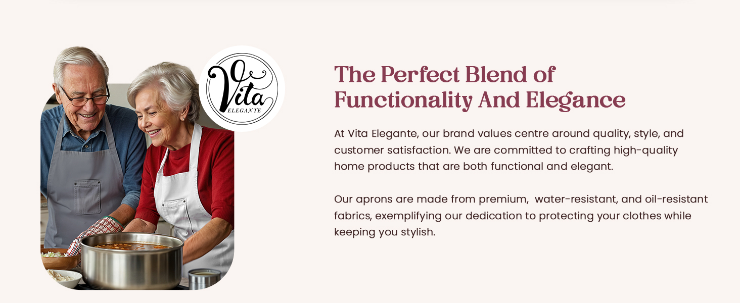 Stylish kitchen aprons in multiple colors, perfect for matching any cooking style.