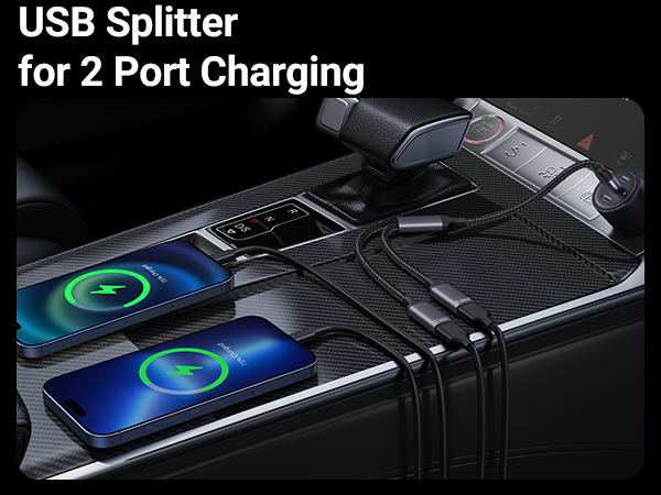 USB splitter for car charger