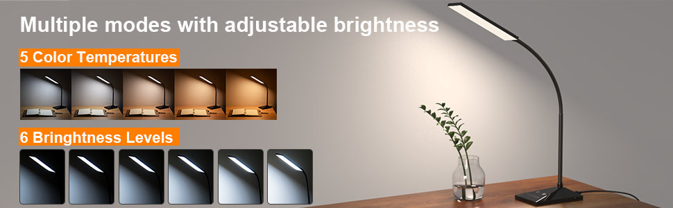 multiple modes with adjustable brightness