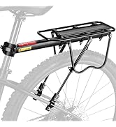 West Biking 110Lb Capacity Almost Universal Adjustable Bike Cargo Rack Cycling Equipment Stand Fo...