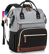 Laptop Backpack for Womem Work Bags: 18 Inch Travel BackPacks With USB Charging Port Anti Theft D...