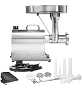 Weston Pro Series Electric Meat Grinder, Commercial Grade, 1120 Watts, 1.5 HP, 14lbs. Per Minute,...