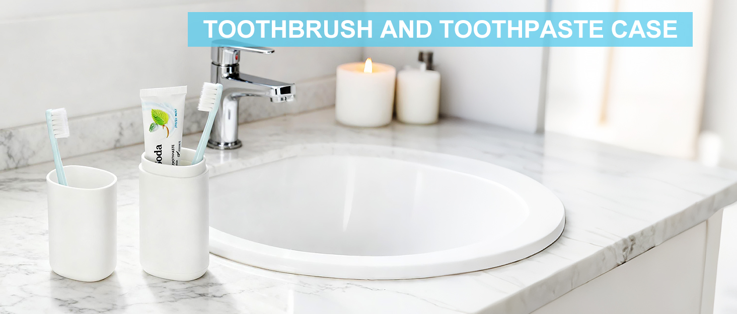 travel toothbrush protector with toothpaste case