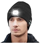 Keains Unisex Bluetooth Led Beanie with Light and Wireless Headphones, Unique Christmas Tech Gift...