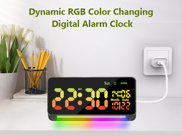 digital alarm clock for heavy sleepers adults