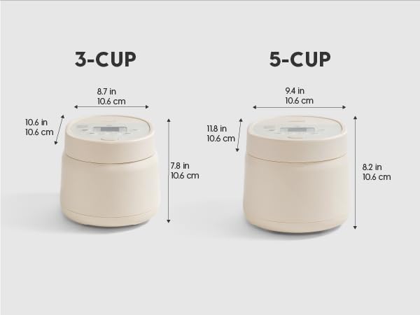 IRIS USA Micom Japanese Rice Cooker, 3-Cup Uncooked/6-Cup Cooked, Fuzzy Logic Kitchen Appliance