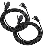 Clear Power 2-Pack 9 ft 3 Outlet Designer Fabric Indoor Extension Cord 16/2 SPT-2, 2 Prong Polari...