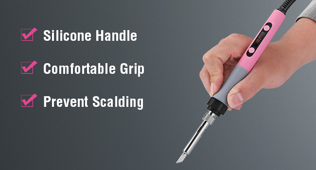 comfortable silicone handle