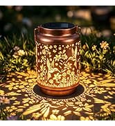 Hummingbird Solar Lanterns Outdoor Waterproof Hanging Metal Solar Garden Lights Decor Gifts for W...