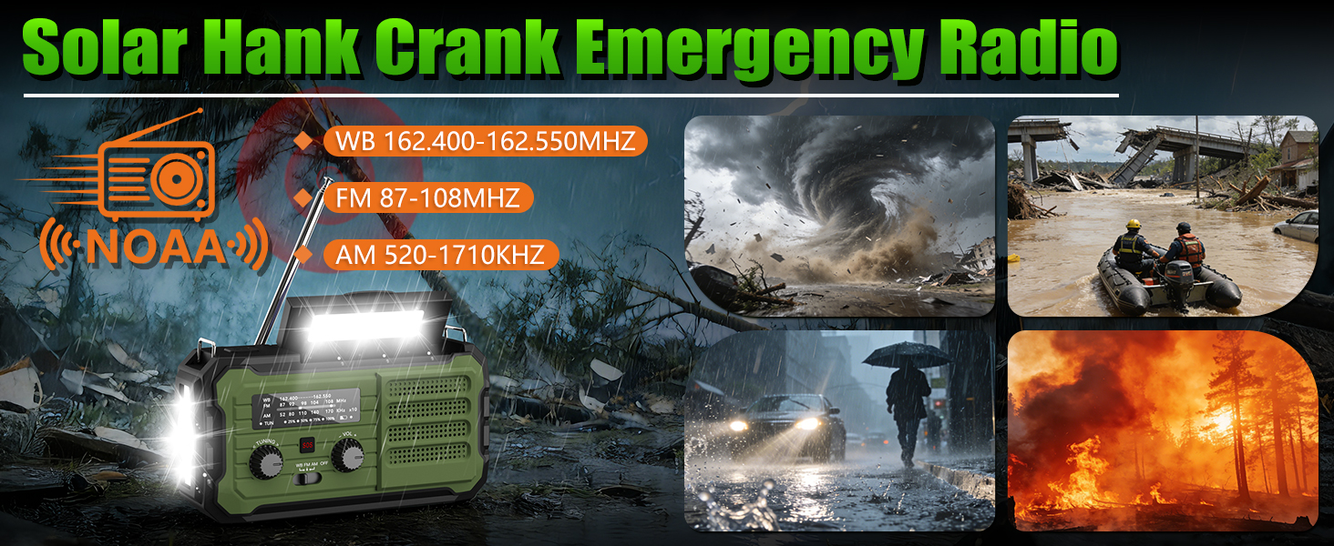 emergency radio crank