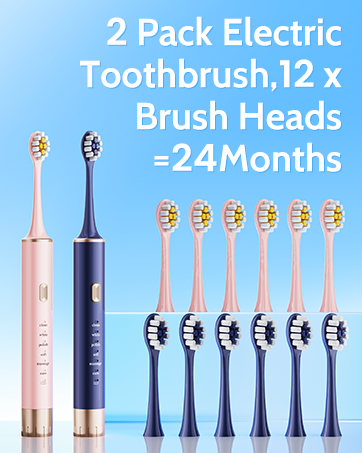 2 pack electric toothbrush