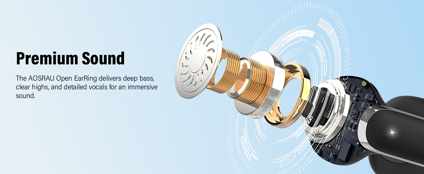 Wireless Earbuds Clip On Ear Headphones Open Ear earbud android in ear earbud with microphone