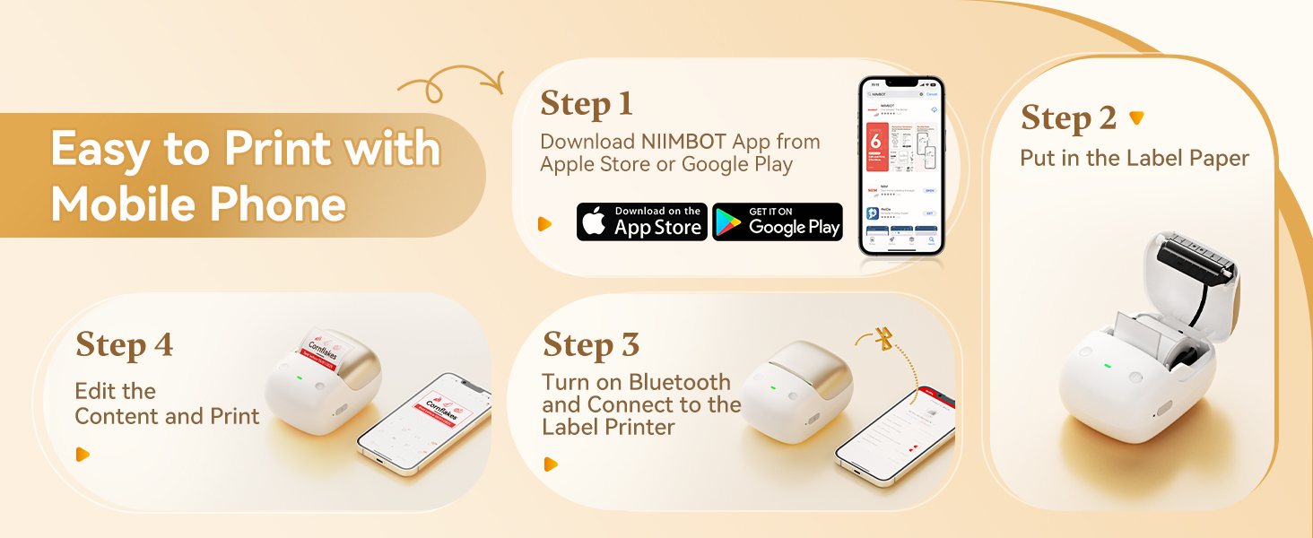 NIIMBOT B2 Pro Label Maker Machine with Tape