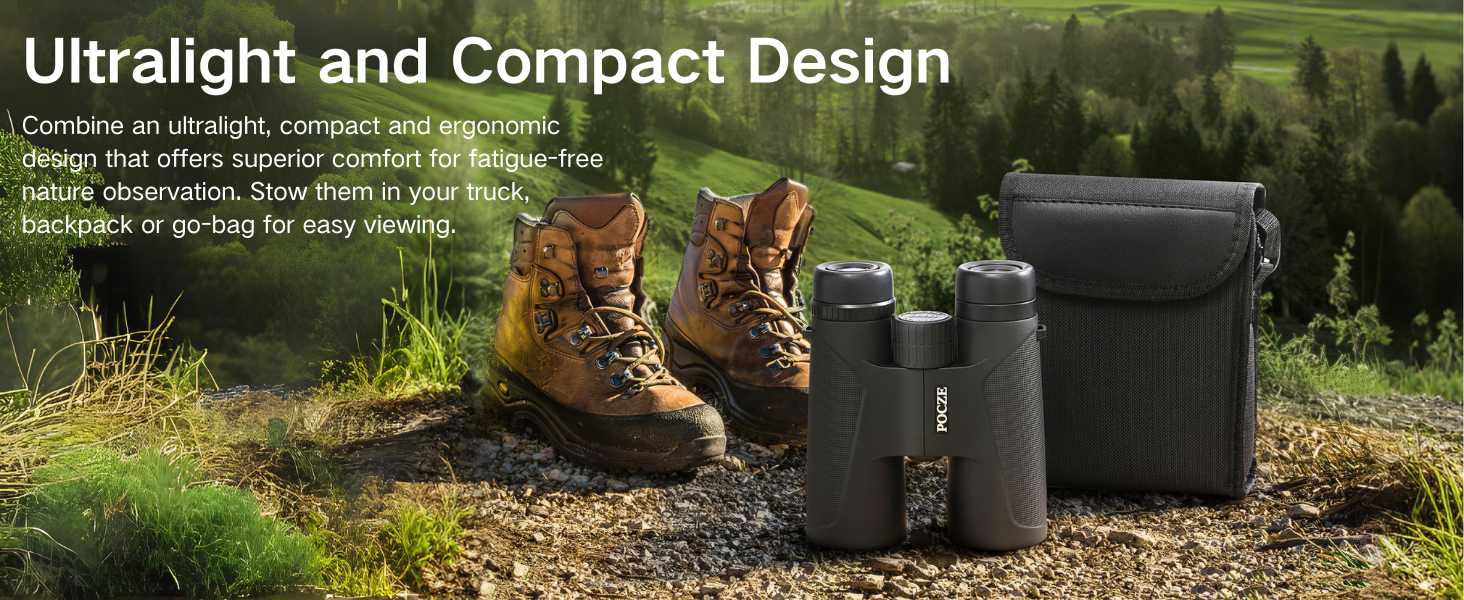 Binoculars with Clear Low Light Vision - Binoculars for Bird Watching Cruise Travel