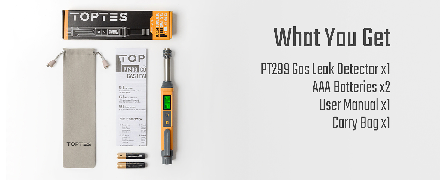 toptes PT299 natural gas detector