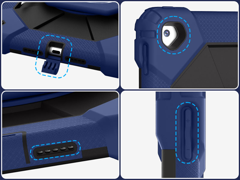 iPad 9th generation kids case perfect fit all controls to easily access all iPad functions