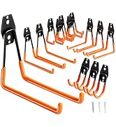 KURUI 14 Pack Garage Hooks for Hanging, Heavy Duty Garage Storage Hooks for Ladder Extension Cord...