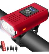 Victoper Bike Light, High Lumens Super Bright Bicycle Lite, 6+4 Modes USB Rechargeable Bike Headl...