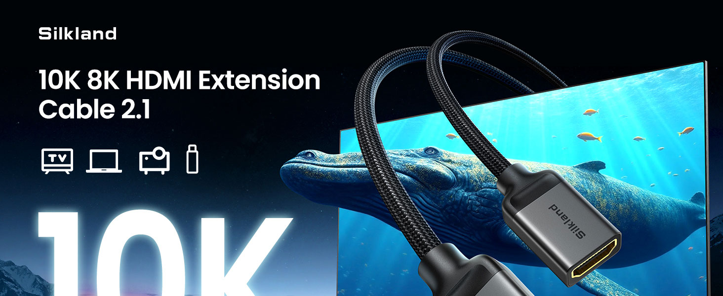 10K 8K HDMI 2.1 Extension Cable