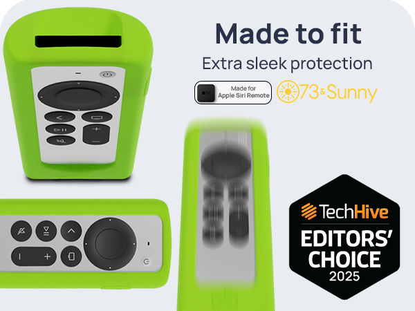 GripStand case for Apple Siri Remote with sleek design and Editors’ Choice 2025 badge