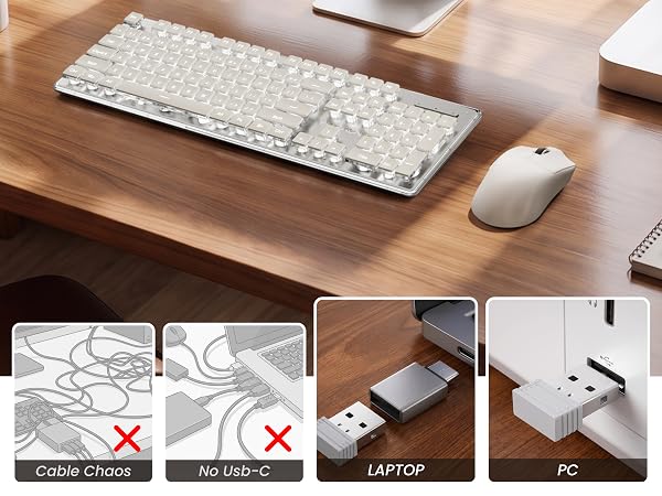 wireless keyboard and mouse quiet