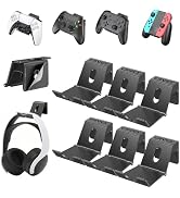 OIVO Controller &amp; Headset Wall Mount Holder Stand, Foldable Headphone Stand, Gaming Controller Ho...