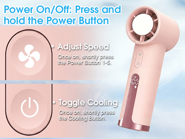 portable handheld fan