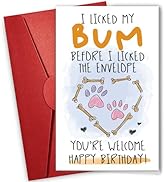 NewEleven Dog Mom Gifts For Women - Funny Dog Dad Gift, Cute Card For Dog Lover - Birthday Cards,...