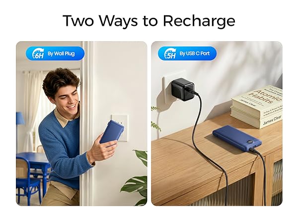 portable charger with built in cable