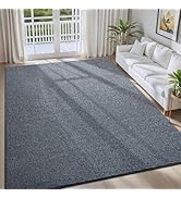 FALARK 4x6 Area Rugs for Bedroom Living Room, Blue Soft Low-Pile Modern Indoor Thickened Memory F...