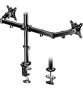 BONTEC Dual Monitor Mount for 13-32 inch LCD LED PC Screens, Double Monitor Stand for Desks, Heig...
