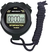 MOSTRUST Digital Simple Stopwatch, 1/30 Lap Basic Stopwatch, No Bells, No Clock, No Alarm, Silent...