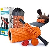 Krightlink 5 in 1 Foam Roller Set for Deep Tissue Muscle Massage, Trigger Point Fitness Exercise ...