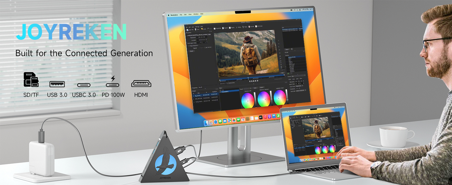 usb c hub for laptop 7 in 1