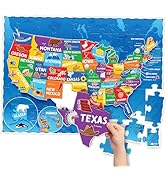 United States Puzzles for Kids Ages 4-6 - Educational Toys for 4+ Year Old Boys &amp; Girls - 70pcs U...