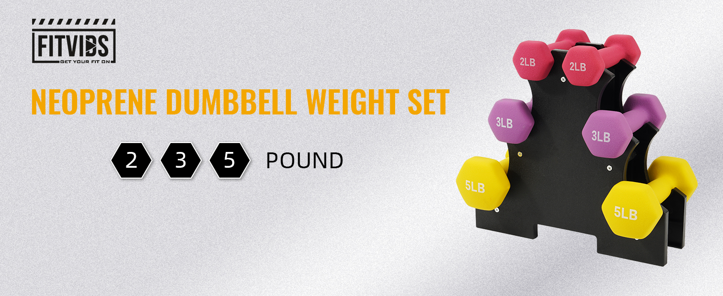 neoprene dumbbell set