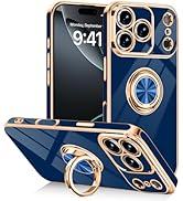 Tnarru Designed for iPhone 17 Pro Max Case with Ring Stand, 360° Rotatable Holder Support Magneti...