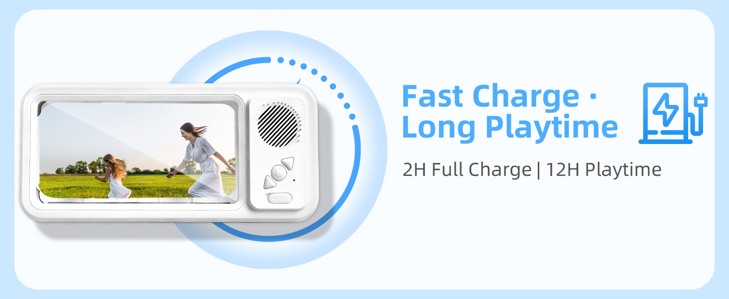 Shower Phone Holder with Bluetooth Speaker