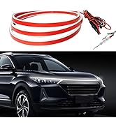 Exterior Car Hood Light Strip,12V DRL Led Strip, Updated Flexible Headlight Waterproof Hood Glow ...