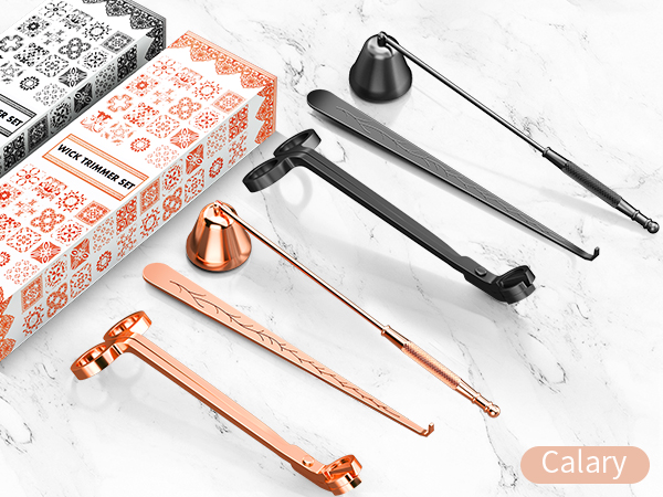 calary Candle Wick Trimmer, Candle Snuffer and Wick Dippe