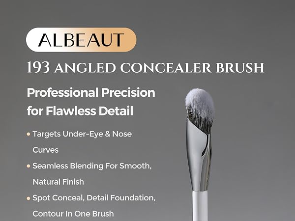 small concealer brush under eye dense soft bristles