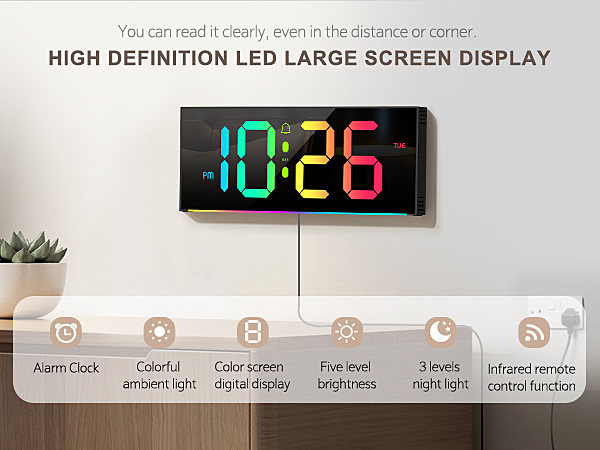 Digital Wall Clock