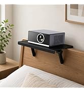 Zalumis Projector Shelf, No Drill Projector Mount for Bed Frame &amp; Sofa, 12x9.5 Inch, Movable with...