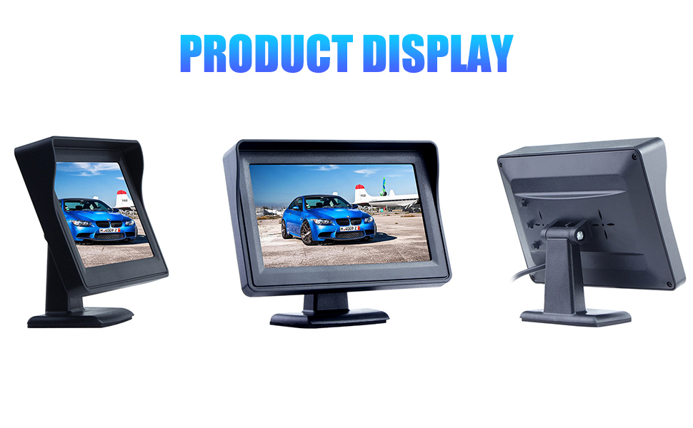 Car backup camera display