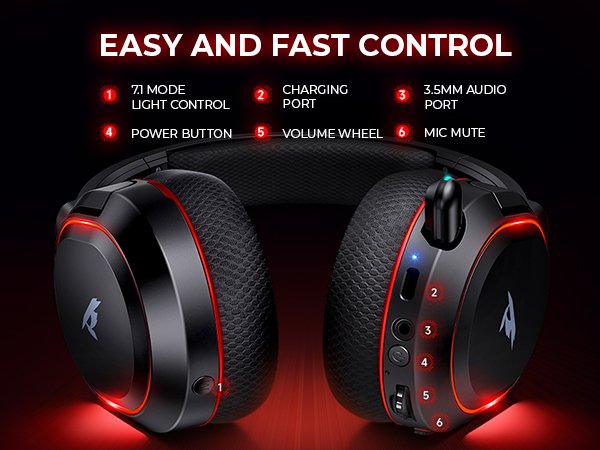 pc gaming headset wireless