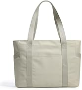 WLLWOO Large Work Tote Bag for Women with 15.6" Laptop Compartment &amp; Trolley Sleeve for Travel Da...